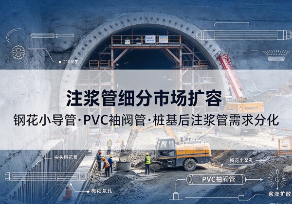 行唐注浆管细分市场扩容，隧道钢花小导管、PVC 袖阀管、桩基后注浆管需求分化
